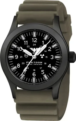 Produktbild von KHS - KHS.PLABSSF.DSGO - Armbanduhr - Herren - PLATOON Black Steel Solar