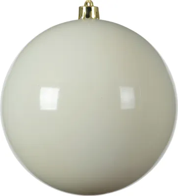 Produktbild von Weihnachtskugeln Kunststoff 20cm 1 Stück - Wollweiß