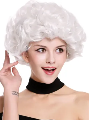 Produktbild von WIG ME UP Perücke Weißgrau Weiß Locken Oma Großmutter 91097-ZA68C
