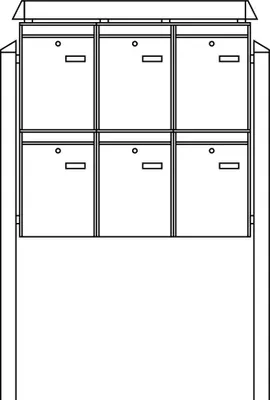 Produktbild von Burg-Wächter Briefkasten-Anlage 86490 W 86490