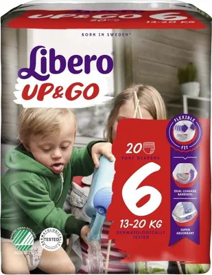 Zdjęcie produktu dla Libero Up&go 6 - 1 opakowanie 18 wkadek higienicznych