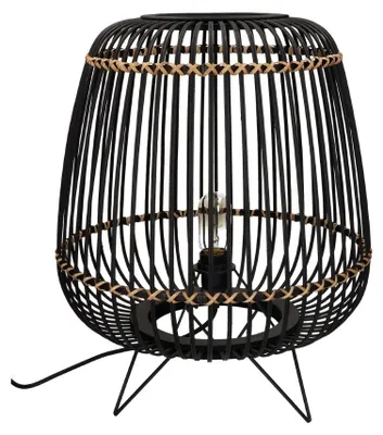 Produktbild von Pomax Momok Tischlampe, Schwarz, Ø 42 x H 52,5 cm