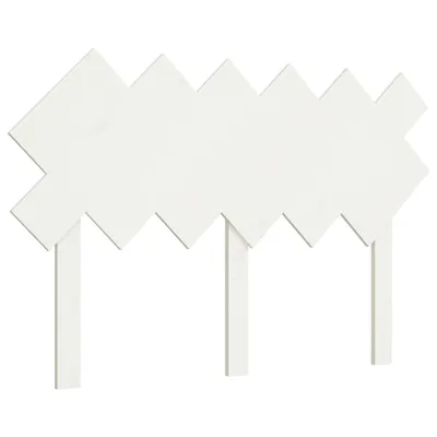 Produktbild von Bett-Kopfteil Weiß 122,5x3x80,5 cm Massivholz Kiefer