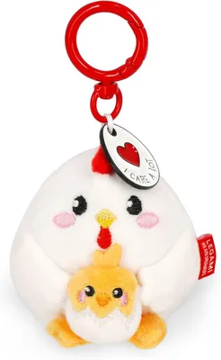 Immagine prodotto di Portachiavi in peluche Legami - SUPER SOFT! - PICCOLO - GALLINA