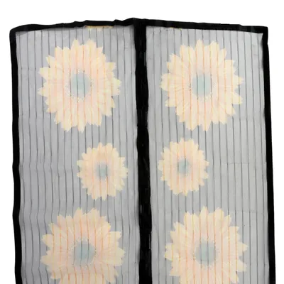 Image de Moustiquaire de porte BURI avec support magnétique Moustiquaire Moustiquaire de fenêtre, Design:Tournesols