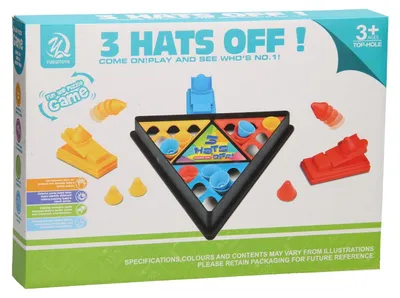Immagine prodotto di Gioco di società Hoedje Springen! Gioco per bambini in plastica colorata