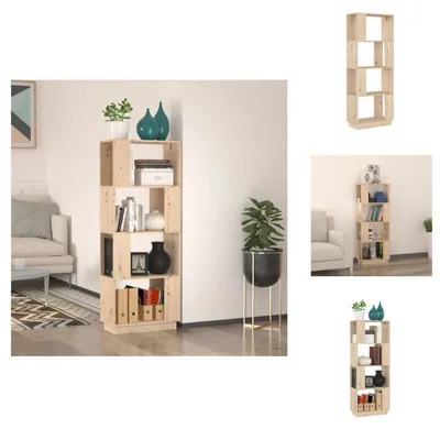 Produktbild von vidaXL Bücherregal/Raumteiler 51x25x132 cm Massivholz Kiefer -  Bücherregale & Bücherschränke