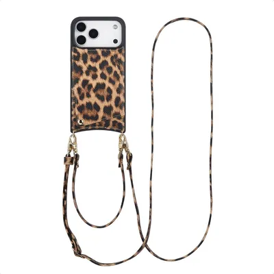 Produktbild von Selencia Nova HandyHülle mit Kordel und Kartenhalter iPhone 17 Pro Max - Leopard