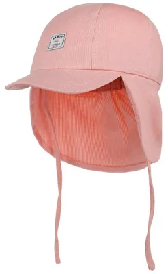 Immagine prodotto di Cappellino per neonati con protezione per il collo, a righe rosa, taglia 3-6 mesi, 96% cotone