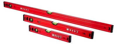 Produktbild von Wasserwaagen-Set: 3-teiliges Aluminium-Set in 40 cm, 60 cm und 100 cm