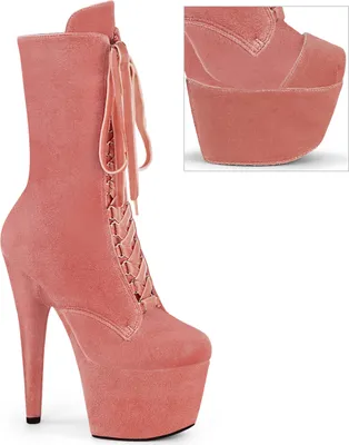 Produktbild von ADORE-1045VEL Damen Booties von Pleaser, Pink  , EU 36, US 6