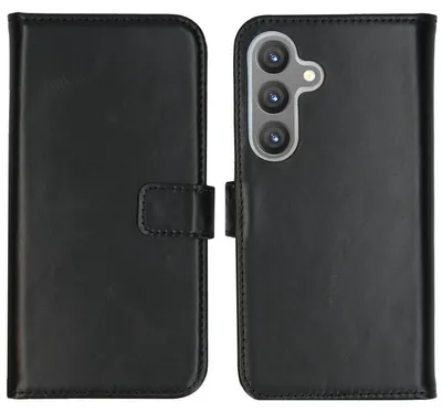 Imagen del producto de Funda de Cuero Auténtico tipo Libro para Samsung Galaxy S24 -