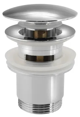 Produktbild von Sapho Waschbecken-Ablaufgarnitur 5/4", klick-klack, großer Stopfen, 30-45mm, Chrom