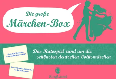 Produktbild von Singliesel GmbH Die große Märchen-Box: Das Ratespiel rund um die schönsten Deutschen Volksmärchen