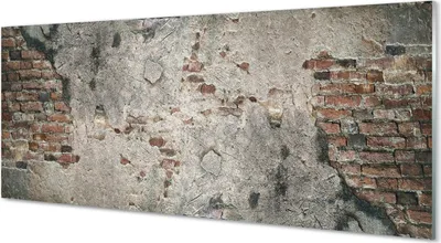 Produktbild von Glasbilder 125x50 Wandkunst Steinbacksteinmauer