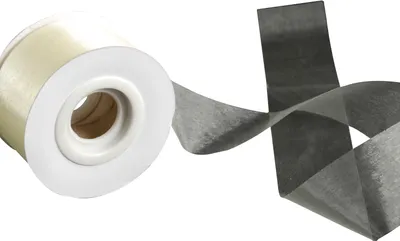 Produktbild von Organzaband 4 cm x 45 m weiss-gelb