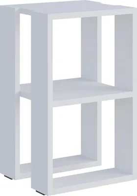 Produktbild von DECORTIE Lonie Moderner Nachttisch, Weiß  34 x 30 x 55 cm