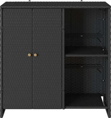 Immagine prodotto di vidaXL Armadio con ripiano nero 100 x 36 x 102 cm in rattan