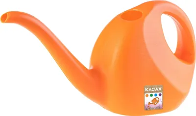 Produktbild von KADAX Gartengießkanne aus Kunststoff "Skien", Bewässerung, Blumen, Orange , 2L, 1 Stück