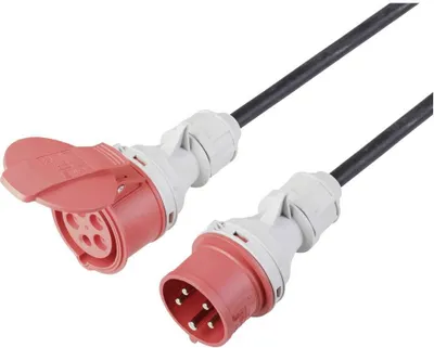 Produktbild von Sygonix SY-5244050 Strom Verlängerungskabel 16 A Schwarz 10 m H07RN-F 5G 1,5 mm² witterungsbeständig, für Außenbereich