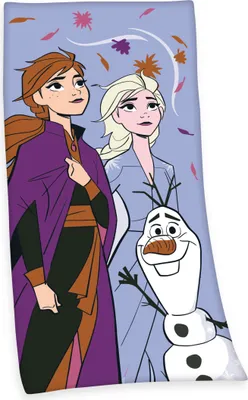 Produktbild von Disney's Die Eiskönigin 2 Velourstuch / 75x150 cm