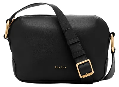 Produktbild von BIASIA Leder Umhängetasche Noveau Camera Bag Nero schwarz