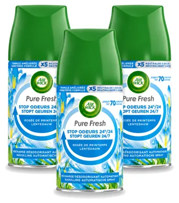Produktbild von 3 x Air Wick Freshmatic Nachfüller Pure Frühlingstau 250 ml - Vorteilspackung - 3 Stücke