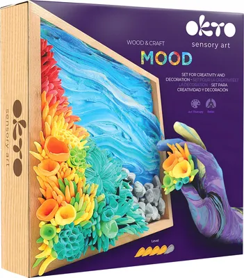 Produktbild von OKTO Wood&Crafts Creative Kit "Frieden des Ozeans" 3D-Malerei