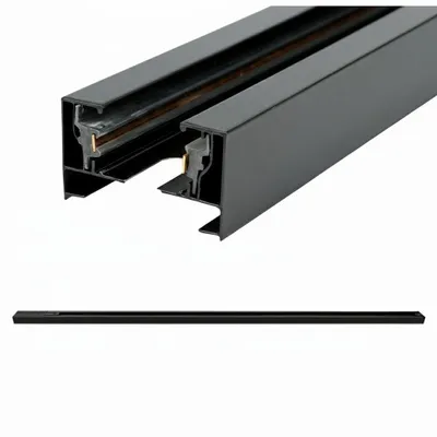 Obrázek produktu pro Kolejnicová lišta pro reflektorové lampy GU10 1 fázová 2m černá lišta Track