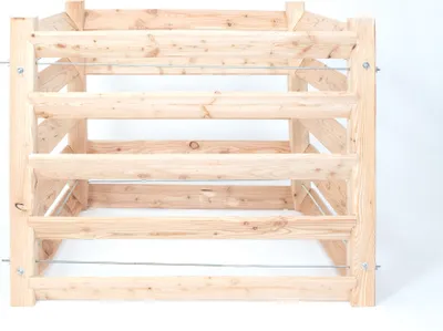 Image de Westmann Composteur en bois Konni S bois de mélèze naturel 85x85x80 cm