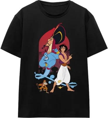 Image de Aladdin - T-shirt homme/femme unie TV17147 (M) (Noir)