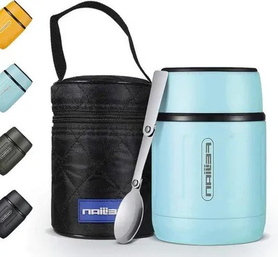 Produktbild von Famanu Thermobehälter für Speisen - Tragbar, Blau