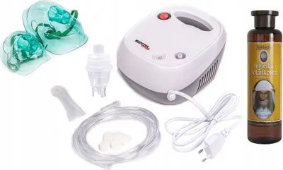 Obrázek produktu pro Inhalátor Nebuliser Nebuliser Inhalační přístroj kompletní sada 2 masky Nebuliser