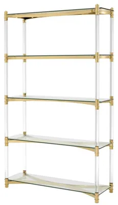 Immagine prodotto di Casa Padrino mobile da soggiorno / scaffale oro 117 x 41 x h. 200 cm - Mobili