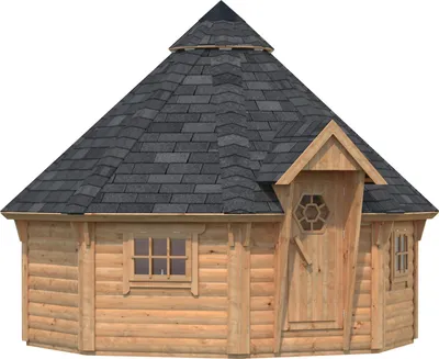 Produktbild von Palmako Grillkota Eva 11,4 m² - 44 mm Hellbraun tauchimprägniert