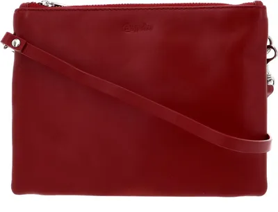 Imagen del producto de Esquire bolso de mano bolso bandolera Silk Small Double Zip Crossbody Bag Red rojo
