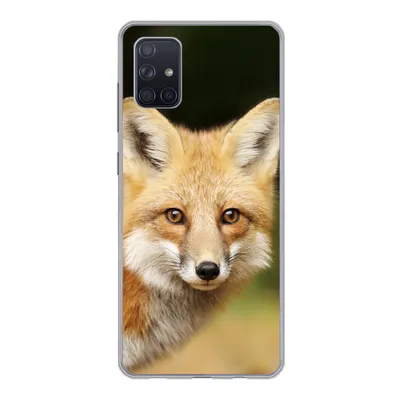 Produktbild von MuchoWow® Handyhülle Schutzhülle Hülle für Samsung Galaxy A71 Fuchs - Welpe - Porträt Silikon Softcase Handy Hülle - Kartenbesitzer