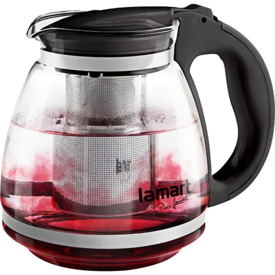 Image de LT7027 théière 1,5L noire VERRE LAMART