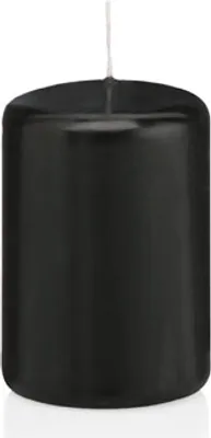 Produktbild von 6 Stumpen Kerzen Schwarz 100 X 100 Mm (H X D) 100% Paraffin Wachs In er Ral Kerzen Qualität Von Wiedemann Kerzen Deutschland Zur Deko, Party, Hochzeit, Weihnachten