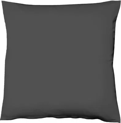 Produktbild von liebling Kissenhülle Interlock Jersey 80 x 80 cm, Farbe anthrazit, Kissenbezug aus 100% Baumwolle, edler Glanz, waschbar 60 Grad