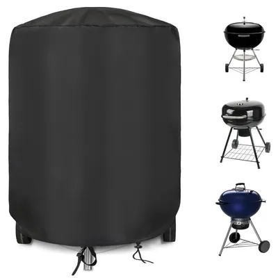 Image de Housse de protection pour barbecue au charbon, résistante aux intempéries, diamètre 71 x 68 cm, tissu 600D résistant aux déchirures, imperméable
