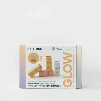 Gesichtspflegeset PHYTO GLOW, 4-teilig, plastikfrei, vegan