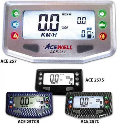 Produktbild von Multifunktionelles Digitalinstrument, silber, Tacho-Tank-Uhr-Kontrollleuchte, grau-blaue Bele.