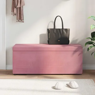 Produktbild von "Sonderangebot" Hocker - CLORIS - Modern Sitzbank - Robust und langlebig - Rosa 101x41x40cm Samt und Engineering Holz - Barhocker NeuMöbel4844394