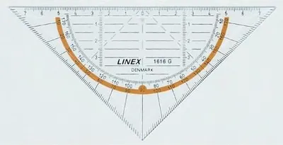 Immagine prodotto di Triangolo geometrico 16 cm trasparente.