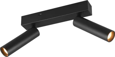 Image de Luminaires TRIO Spot de plafond AMBALA 2 flammes DH 13x17,50 cm noir Spot