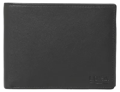 Produktbild von L.CREDI Leder Geldbörse David Wallet Black schwarz