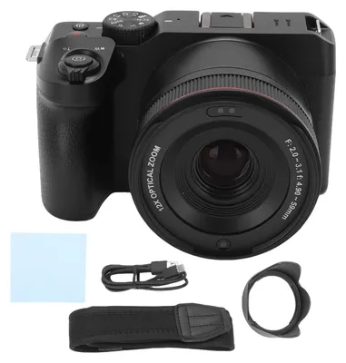 Immagine prodotto di Fotocamera digitale 5K, 72 MP, schermo ribaltabile a 270°, zoom ottico 12x, video Wi-Fi per le riprese dei vlog