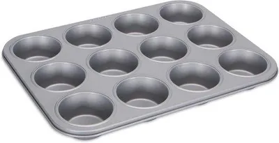 Produktbild von Famanu Muffin- und Cupcake-Backform mit Antihaftbeschichtung - XXL, 35 x 27 cm