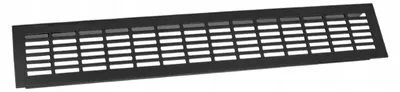 Image de GTV Grille de Ventilation Aluminium Noir 80x480mm